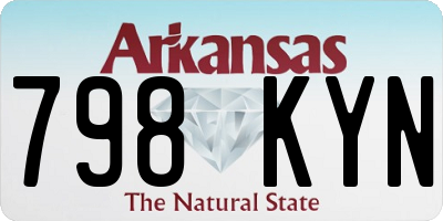 AR license plate 798KYN
