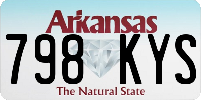 AR license plate 798KYS