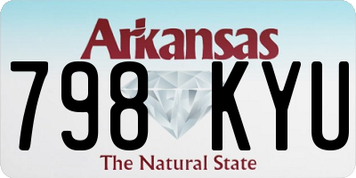 AR license plate 798KYU