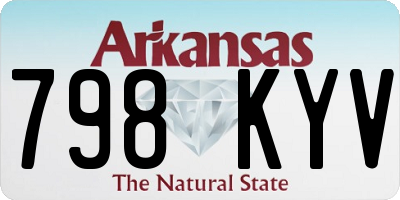 AR license plate 798KYV