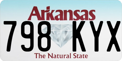 AR license plate 798KYX