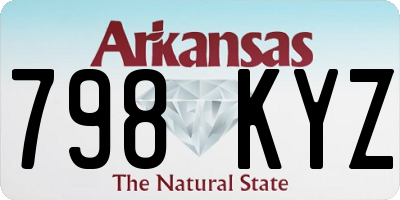 AR license plate 798KYZ