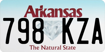 AR license plate 798KZA