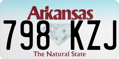 AR license plate 798KZJ