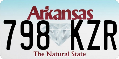 AR license plate 798KZR