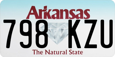 AR license plate 798KZU