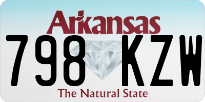 AR license plate 798KZW