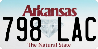 AR license plate 798LAC