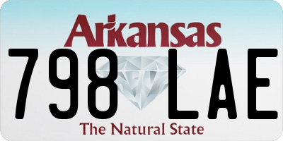 AR license plate 798LAE