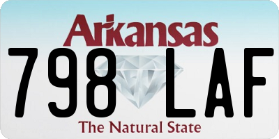 AR license plate 798LAF