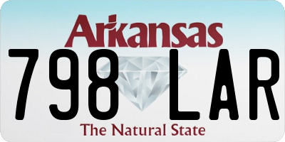AR license plate 798LAR