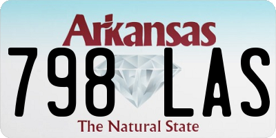 AR license plate 798LAS