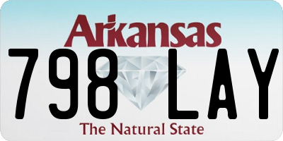 AR license plate 798LAY