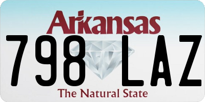 AR license plate 798LAZ