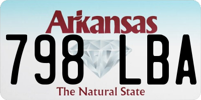 AR license plate 798LBA