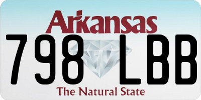 AR license plate 798LBB