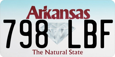 AR license plate 798LBF