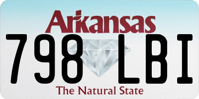 AR license plate 798LBI