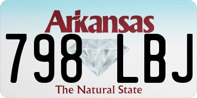 AR license plate 798LBJ