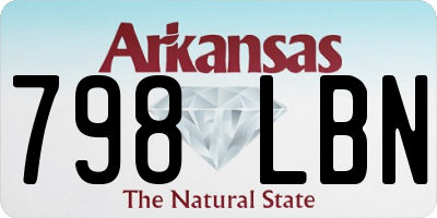 AR license plate 798LBN