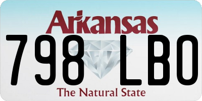AR license plate 798LBO