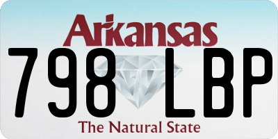 AR license plate 798LBP