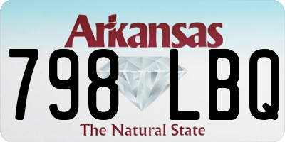AR license plate 798LBQ
