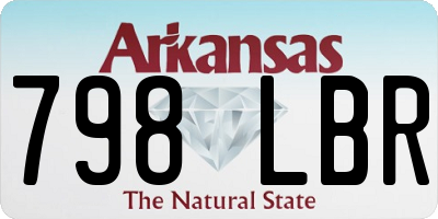 AR license plate 798LBR