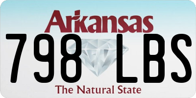 AR license plate 798LBS