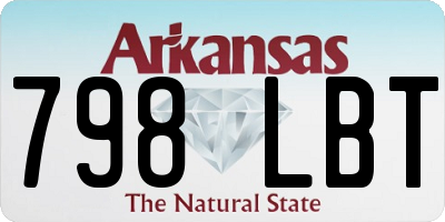 AR license plate 798LBT