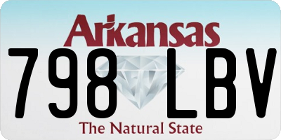 AR license plate 798LBV