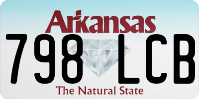 AR license plate 798LCB