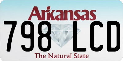 AR license plate 798LCD