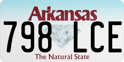 AR license plate 798LCE