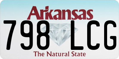 AR license plate 798LCG