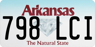 AR license plate 798LCI