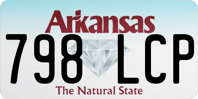 AR license plate 798LCP