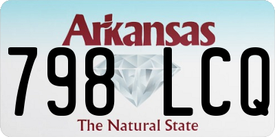 AR license plate 798LCQ