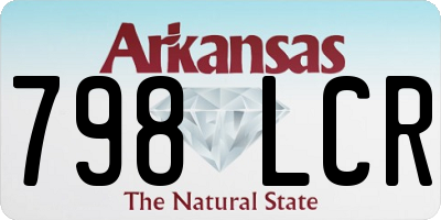 AR license plate 798LCR