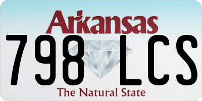 AR license plate 798LCS