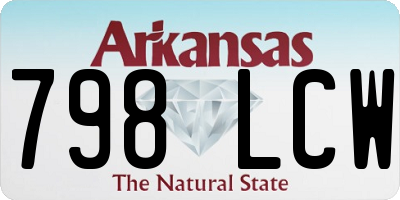 AR license plate 798LCW