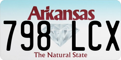 AR license plate 798LCX