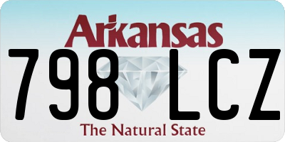 AR license plate 798LCZ