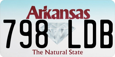AR license plate 798LDB