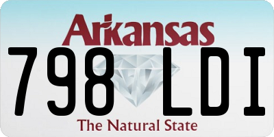AR license plate 798LDI