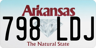AR license plate 798LDJ