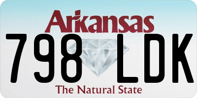 AR license plate 798LDK