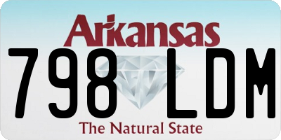 AR license plate 798LDM