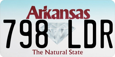 AR license plate 798LDR