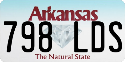 AR license plate 798LDS